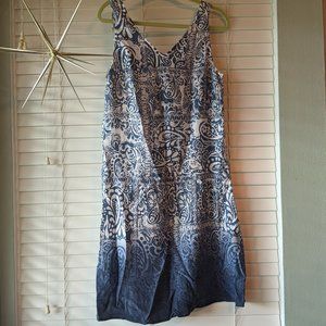 Garnet Hill Silk Sleeveless Slip Dress Size 10